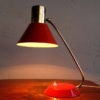 Vintage Red Table Lamp made by AKA Germany, 1960s