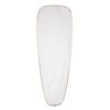 Vintage oval wall mirror with three cut stripes, 1960s