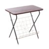 Vintage White metal string side table from Sweden, 1960 Vintage White metal string side table from Sweden, 1960