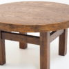 Coffee table in stained wood with basic architecture. Bauhaus style. Coffee table in stained wood with basic architecture. Bauhaus style.
