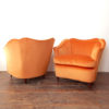 Velvet Armchairs by Gio Ponti For Casa Giardino, 1940s, Set Of 2