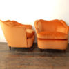 Velvet Armchairs by Gio Ponti For Casa Giardino, 1940s, Set Of 2