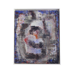 Abstract Oil Painting on Canvas by Georges Breuil (1904-1997)
