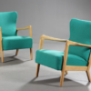 Pair of Vintage Danish Armchairs by Fritz Hansen Pair of Vintage Danish Armchairs by Fritz Hansen