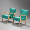 Pair of Vintage Danish Armchairs by Fritz Hansen Pair of Vintage Danish Armchairs by Fritz Hansen