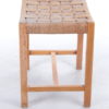 Vintage Danish Design Woven Side Stool, 1960