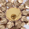 Gilded Florentine wall or ceiling lamp by Banci Firenze, Italy 1960s