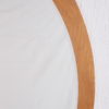 Large Round light wooden wall mirror, 1960s
