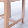 Set 2 Danish oak kitchen chairs with wicker seat, 1970s