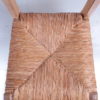 Set of 8 Danish oak kitchen chairs with wicker seat, 1970s
