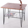 Vintage Black metal string Coffee table from Sweden, 1960