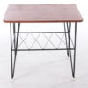 Vintage Black metal string Coffee table from Sweden, 1960
