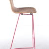 Italian set of 3 barstools made of cane and metal by Cidue, 1980s Italian set of 3 barstools made of cane and metal by Cidue, 1980s