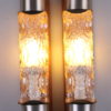 Vintage Danish Set of 2 Glass Wall Lamps, 1960s