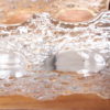 Vintage Danish Set of 2 Glass Wall Lamps, 1960s