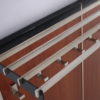 Mid-Century teak wall coat rack, 1960s
