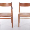 Set of 10 CH36' and CH37 Dining Chairs by Hans Wegner for Carl Hansen & Søn,Denmark.