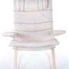 White leather rocking chair Design by Jori, Belgium 1960s
