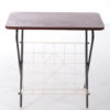 Vintage White metal string side table from Sweden, 1960 Vintage White metal string side table from Sweden, 1960