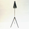 Metal and brass floorlamp by Alf Svensson for Bergboms Sweden 1950s