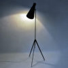 Metal and brass floorlamp by Alf Svensson for Bergboms Sweden 1950s