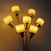 Vintage bouquet modern design brass wall lamp pair from the 1940s Vintage bouquet modern design brass wall lamp pair from the 1940s
