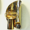 Norwegian vintage pair of Brass Wall Candleholders by Odel Messing 1960s Norwegian vintage pair of Brass Wall Candleholders by Odel Messing 1960s