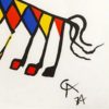 1970s Original Astonishing Calder "Beastie" Limited Edition Print Lithograph (Braniff Airplines)