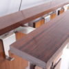 Mid-Century German checkered wall coat rack, 1960s