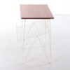 Vintage White metal string side table from Sweden, 1960
