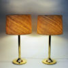Classic Swedish Brass table lamp pair from M.A.E in Eskilstuna 1970s