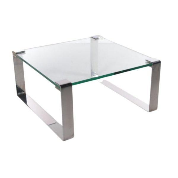 German Chrome and Glass coffee table Model Klassik 1022 Van Peter Draenert, 1960s