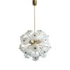 Czech Dandelion Chandelier by Pavel Grus for Kamenický Šenov, 1970s