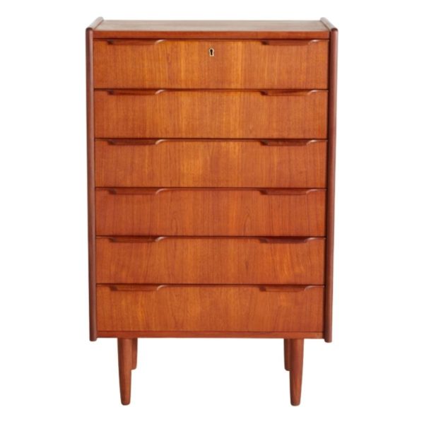 TEAK CHEST OF DRAWERS