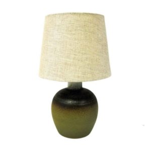 Swedish Green Ceramic table lamp from Tilgman Keramik 1960s