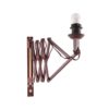 Vintage wall harmonica lamp teak Danish design, 1960