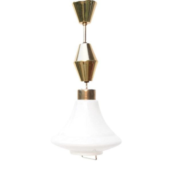 Hanging lamp, Kamenický Šenov Czechoslovakia, 1950s