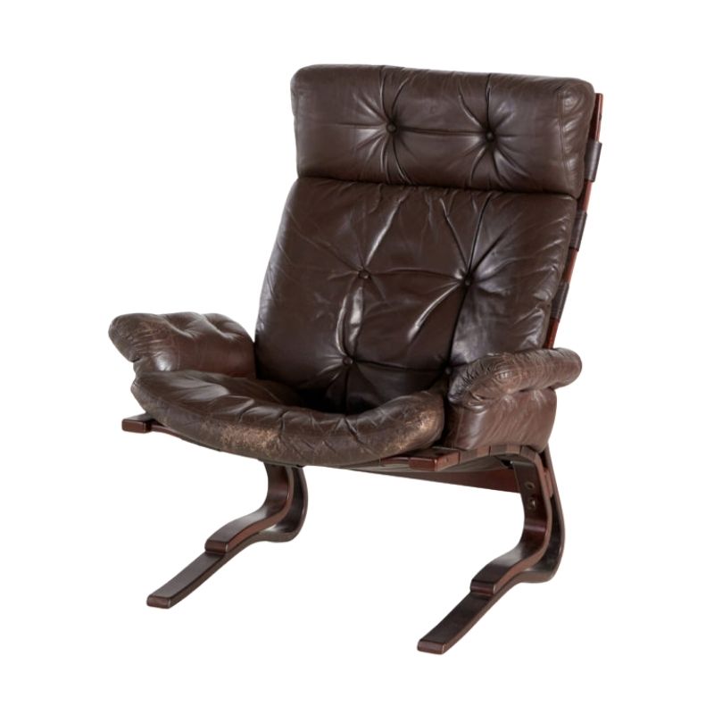 LEATHER LOUNGE CHAIR