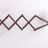 Vintage wall harmonica lamp teak Danish design, 1960