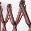 Vintage wall harmonica lamp teak Danish design, 1960
