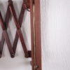 Vintage wall harmonica lamp teak Danish design, 1960