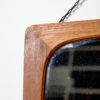 Teak framed mirror