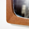 Teak framed mirror