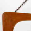 Teak framed mirror