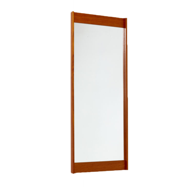 Teak framed mirror
