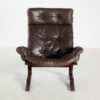 LEATHER LOUNGE CHAIR