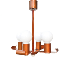 Chandelier type Z-1005/4, Elektrotechniczna Spółdzielnia Inwalidów Rencista, Poland, 1970s