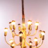 Geatano Sciolari Pendant lamp for Boulanger with 18 lights, 1960 Geatano Sciolari Pendant lamp for Boulanger with 18 lights, 1960