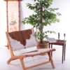 Beautiful Vintage Relax chair upholstered with cowhide, 1970.