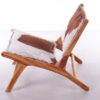 Beautiful Vintage Relax chair upholstered with cowhide, 1970.